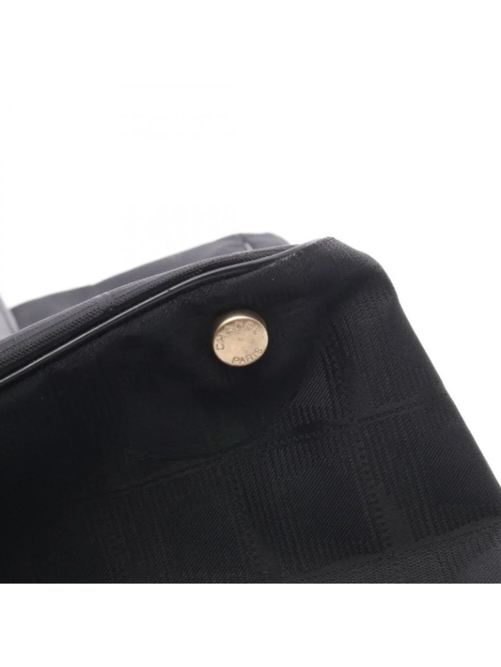 Chanel Tote Bag New Travel Line MM Black Nylon Leather MM